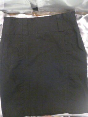 Black Maurices ruched skirt